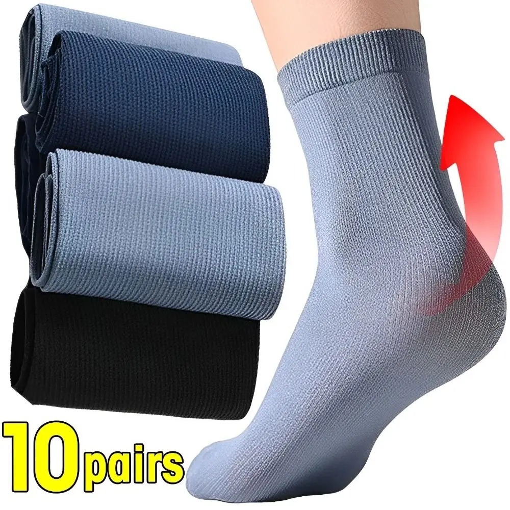 Silk Sock Bamboo - 10 pasang kaos kaki pria kasual
