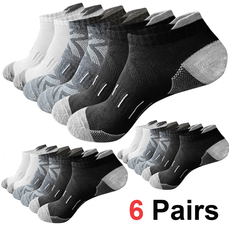 Ankle Sock Low Cut - 6 Pasang Kaus Kaki Atletik Berpotongan