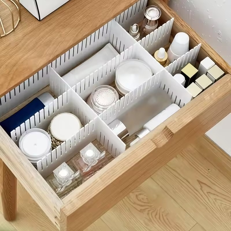 4/8/12PCS Pembagi Laci yang Da - Sock Organizer Tray ulasan dan harga