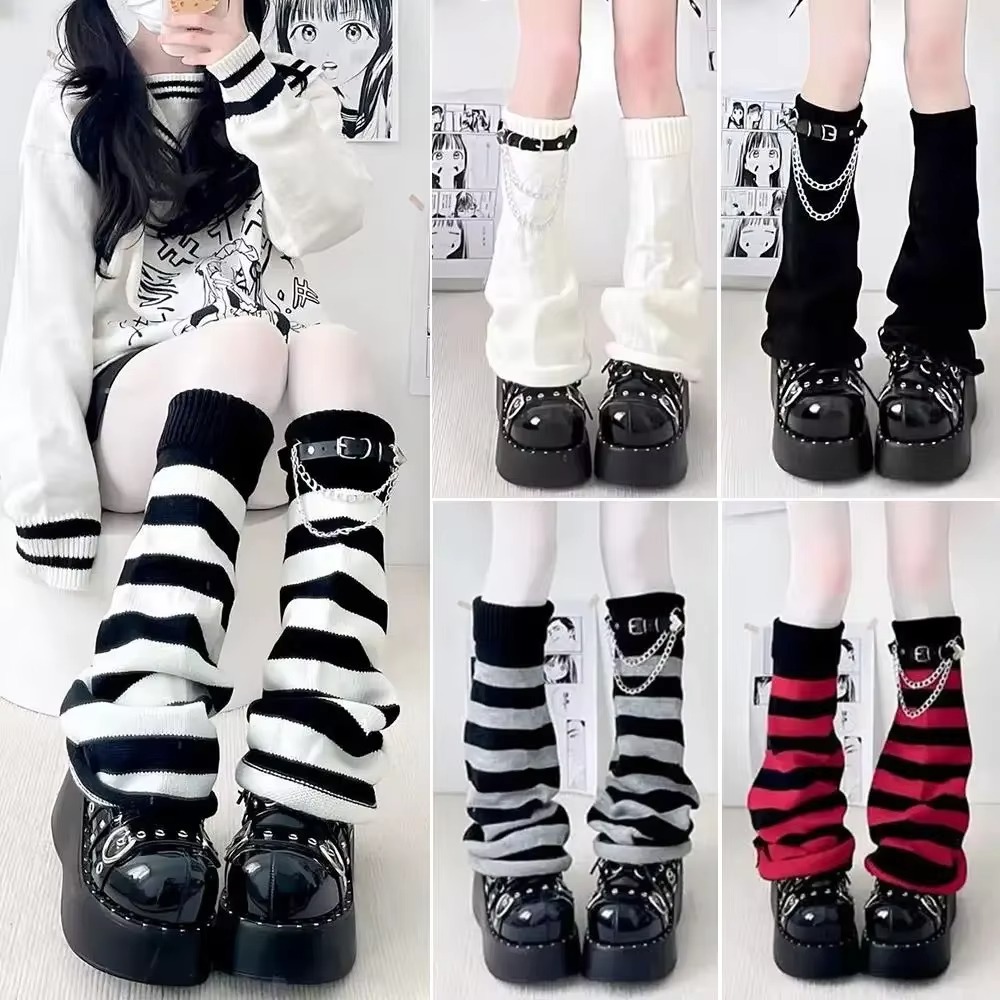 Penghangat Kaki Rajutan Gothic - Boot Sock Slouchy ulasan dan harga