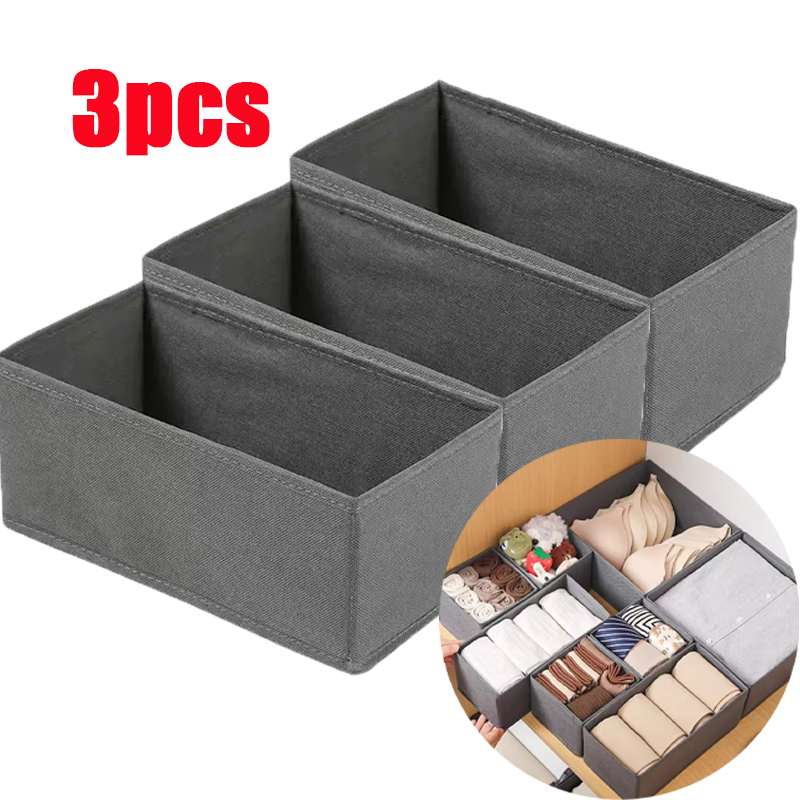 3PC Kotak Penyimpanan Pakaian  - Sock Organizer Tray ulasan dan harga