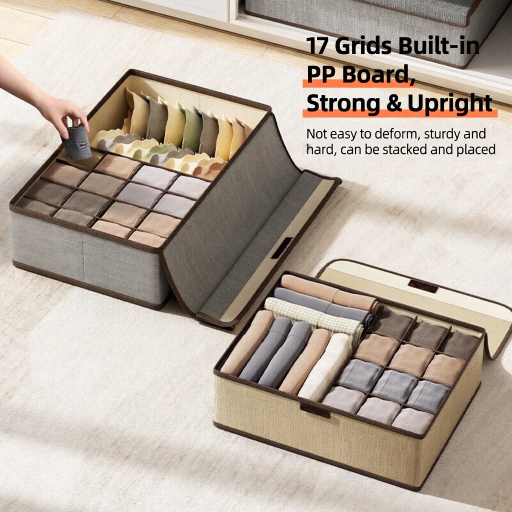 Kotak Penyimpanan Lipat 3 in 1 - Sock Organizer Tray ulasan dan harga