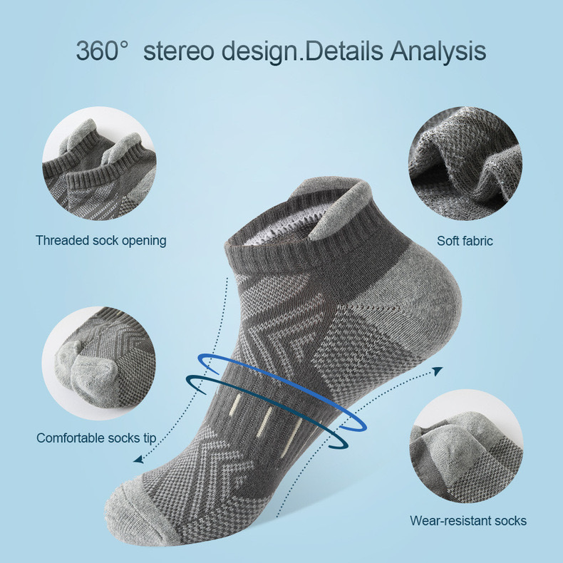 6 Pasang Kaus Kaki Atletik Ber - Ankle Sock Low Cut ulasan dan harga